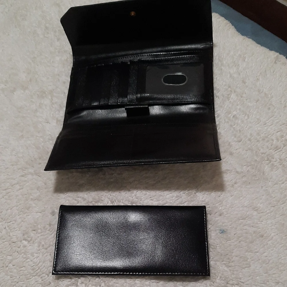 Brahmin Black Leather Wallet - Picture 7 of 10